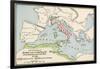 Territories of Rome and Carthage at the Outset of the Punic Wars, 264 BC-null-Framed Giclee Print