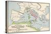 Territories of Rome and Carthage at the Outset of the Punic Wars, 264 BC-null-Stretched Canvas