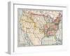 Territories of the United States in 1830-null-Framed Giclee Print