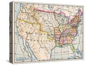 Territories of the United States in 1830-null-Stretched Canvas