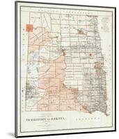 Territory of Dakota, c.1879-null-Mounted Art Print
