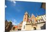 Territory of Royal Palace in Wawel in Krakow, Poland.-De Visu-Mounted Photographic Print