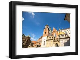 Territory of Royal Palace in Wawel in Krakow, Poland.-De Visu-Framed Photographic Print