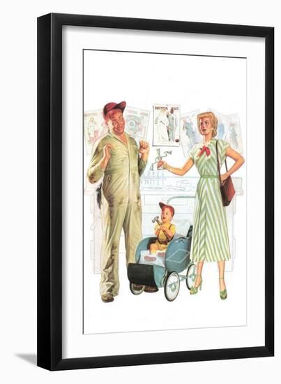 Terror in Pram-Bradley Bradley-Framed Art Print