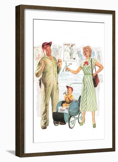 Terror in Pram-Bradley Bradley-Framed Art Print