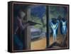 Terrorised by Small Glowing Aliens at a Farm Near Hopkinsville-Michael Buhler-Framed Stretched Canvas