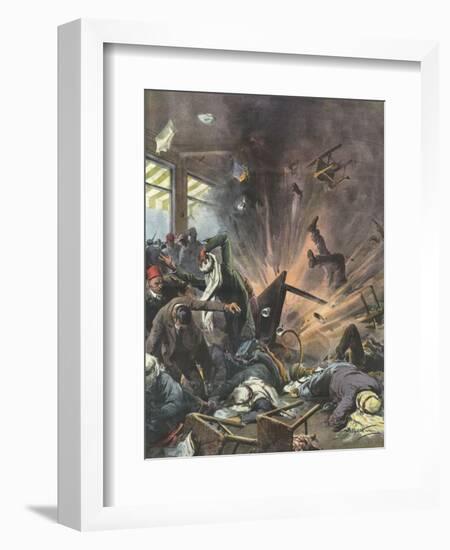 Terrorist Bomb, 1939, Asia-Achille Beltrame-Framed Art Print