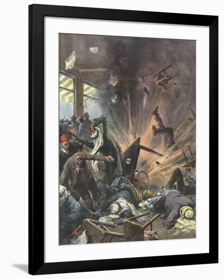 Terrorist Bomb, 1939, Asia-Achille Beltrame-Framed Art Print