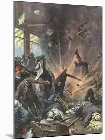 Terrorist Bomb, 1939, Asia-Achille Beltrame-Mounted Art Print