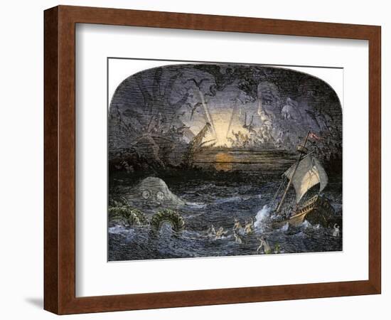 Terrors in the Sea of Darkness-null-Framed Giclee Print
