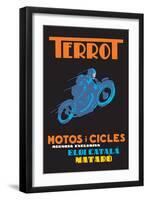 Terrot Motorcycles and Bicycles-null-Framed Art Print