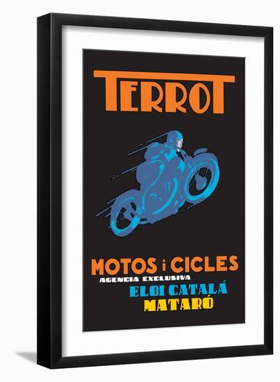 Terrot Motorcycles and Bicycles-null-Framed Art Print