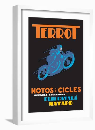 Terrot Motorcycles and Bicycles-null-Framed Art Print