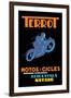 Terrot Motorcycles and Bicycles-null-Framed Art Print