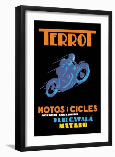 Terrot Motorcycles and Bicycles-null-Framed Art Print