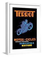 Terrot Motorcycles and Bicycles-null-Framed Art Print