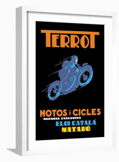 Terrot Motorcycles and Bicycles-null-Framed Art Print