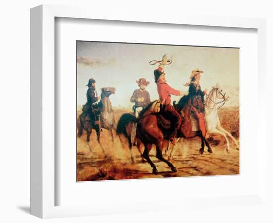 Terry's Texas Rangers, c.1845-Carl Von Iwonski-Framed Giclee Print