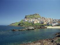 Rocky Coast and the Houses and Fort of Castelsardo on the Island of Sardinia, Italy, Mediterranean-Terry Sheila-Photographic Print