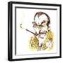 Terry-Thomas - caricature-Neale Osborne-Framed Giclee Print