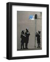 Tesco Flag-Banksy-Framed Giclee Print