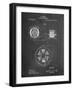 Tesla Alternating Motor Patent-Cole Borders-Framed Art Print