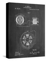 Tesla Alternating Motor Patent-Cole Borders-Stretched Canvas