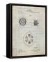 Tesla Alternating Motor Patent-Cole Borders-Framed Stretched Canvas