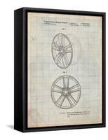 Tesla Car Wheels Patent-Cole Borders-Framed Stretched Canvas