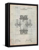 Tesla Electric Circuit Controller-Cole Borders-Framed Stretched Canvas