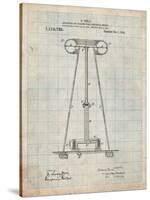 Tesla Energy Transmitter Patent-Cole Borders-Stretched Canvas