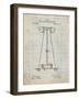 Tesla Energy Transmitter Patent-Cole Borders-Framed Art Print