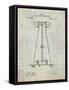 Tesla Energy Transmitter Patent-Cole Borders-Framed Stretched Canvas