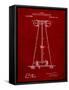 Tesla Energy Transmitter Patent-Cole Borders-Framed Stretched Canvas