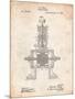 Tesla Steam Engine Patent-Cole Borders-Mounted Art Print