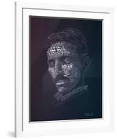 Tesla Typography Quotes-Lynx Art Collection-Framed Art Print