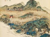 Mount Penglai (Mountain of Immortal), 1924-Tessai Tomioka-Framed Stretched Canvas
