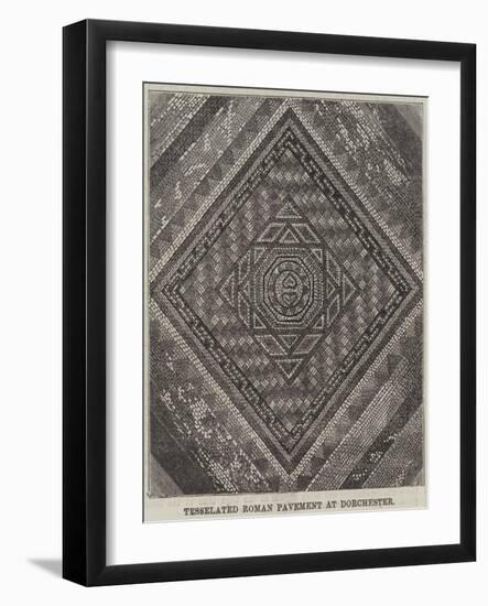 Tesselated Roman Pavement at Dorchester-null-Framed Giclee Print