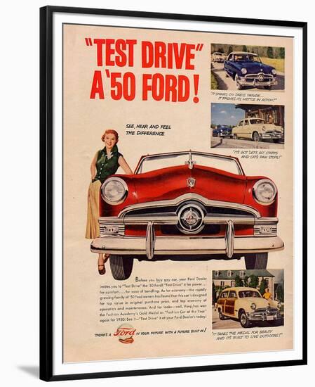 Test Drive a '50 Ford!-null-Framed Premium Giclee Print