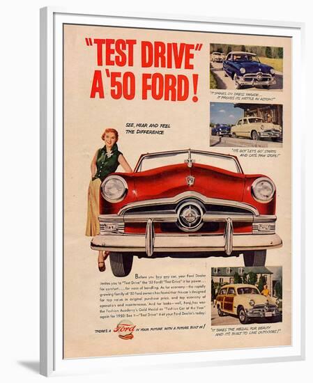 Test Drive a '50 Ford!-null-Framed Premium Giclee Print