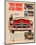 Test Drive a '50 Ford!-null-Mounted Art Print