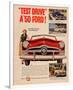 Test Drive a '50 Ford!-null-Framed Art Print
