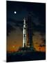 Test Flight of Giant Saturn V Rocket for Apollo 4 Mission at Kennedy Space Center, Nov 8, 1967-null-Mounted Photo
