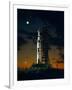 Test Flight of Giant Saturn V Rocket for Apollo 4 Mission at Kennedy Space Center, Nov 8, 1967-null-Framed Photo