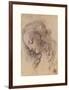 Testa Di Donna Di Profilo-Leonardo Da Vinci-Framed Giclee Print