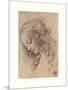 Testa Di Donna Di Profilo-Leonardo Da Vinci-Mounted Giclee Print