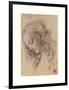 Testa Di Donna Di Profilo-Leonardo Da Vinci-Framed Giclee Print