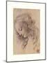 Testa Di Donna Di Profilo-Leonardo Da Vinci-Mounted Giclee Print