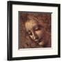 Testa di Faniciulla Detta (detail)-Leonardo da Vinci-Framed Art Print