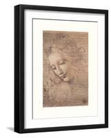 Testa Di Faniciulla Detta-Leonardo Da Vinci-Framed Giclee Print